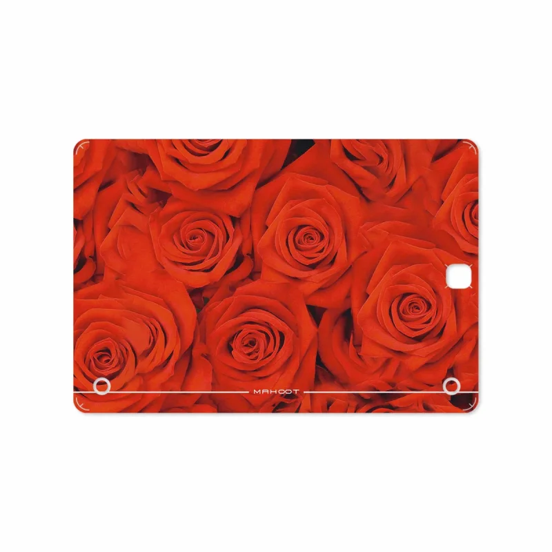 برچسب پوششی ماهوت مدل Red-Flower مناسب برای تبلت سامسونگ Galaxy Tab A 9.7 2015 T550