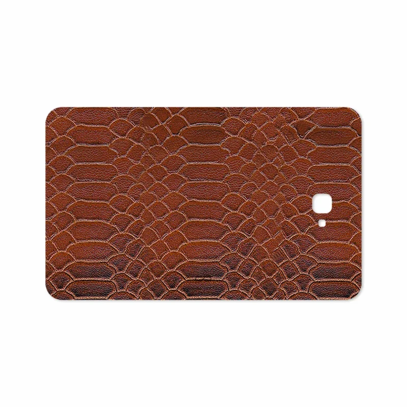 برچسب پوششی ماهوت مدل Brown-Snake-Leather مناسب برای تبلت سامسونگ Galaxy Tab A 10.1 2016 T580
