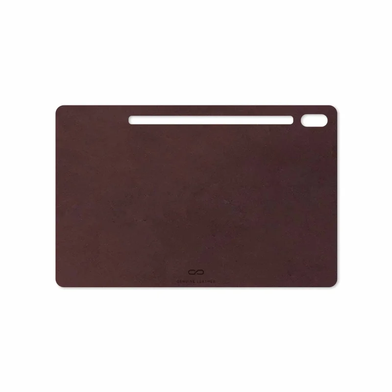 برچسب پوششی ماهوت مدل Matte-Dark-Brown-Leather مناسب برای تبلت سامسونگ Galaxy Tab S6 2019 SM-T860