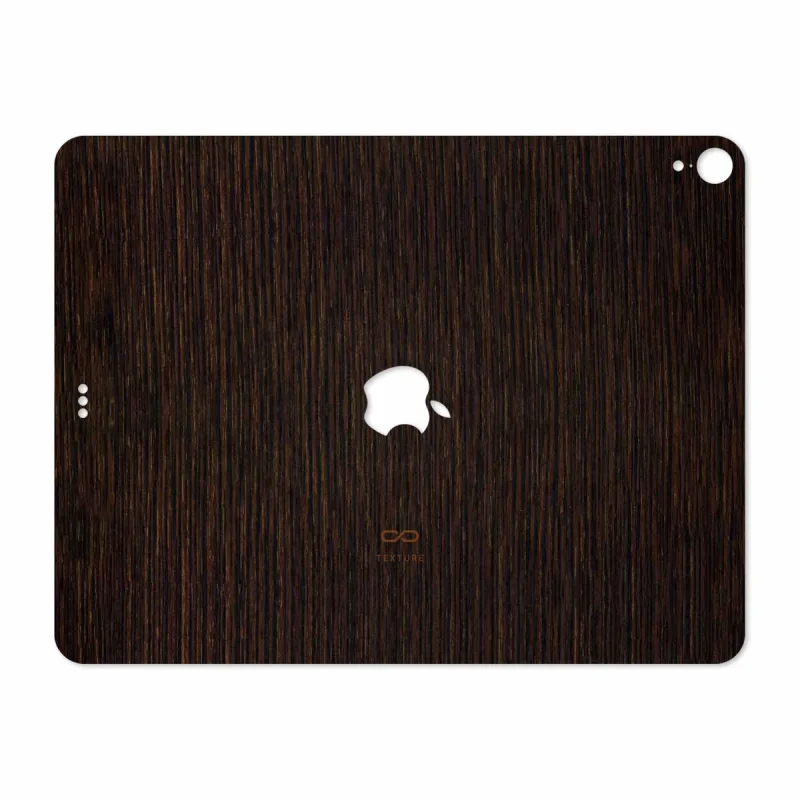 برچسب پوششی ماهوت مدل Dark-Gold-Stripes-Wood مناسب برای تبلت اپل iPad Pro 12.9 (GEN 3) 2018 A1983