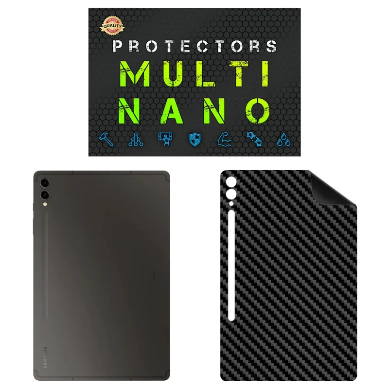 برچسب پوششی مولتی نانو طرح کربن مدل X-F1C مناسب برای تبلت سامسونگ Galaxy Tab S10 Plus X820 - X826 12.4 inch 2024