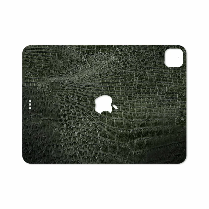 برچسب پوششی ماهوت مدل Green-Crocodile-Leather مناسب برای تبلت اپل iPad Pro 11 (GEN 2) 2020 A2228