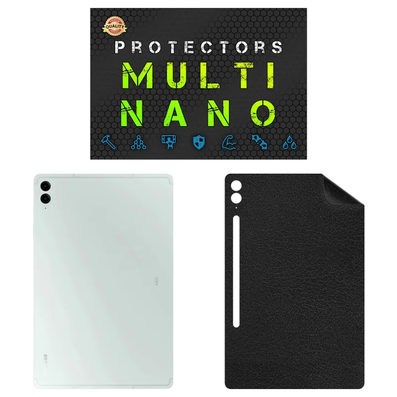 برچسب پوششی مولتی نانو طرح چرم مدل X-F1L مناسب برای تبلت سامسونگ Galaxy Tab S9 FE Plus X610 - X616 12.4 inch 2023