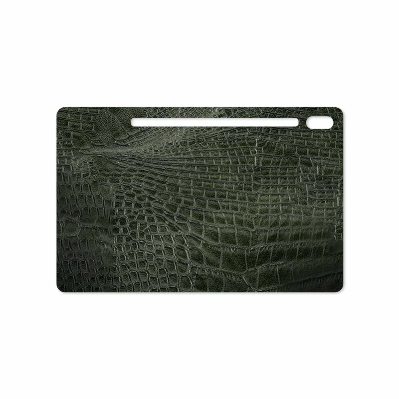 برچسب پوششی ماهوت مدل Green-Crocodile-Leather مناسب برای تبلت سامسونگ Galaxy Tab S6 2019 SM-T865