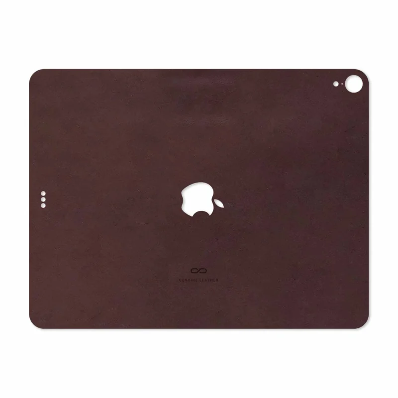برچسب پوششی ماهوت مدل Matte-Dark-Brown-Leather مناسب برای تبلت اپل iPad Pro 12.9 (GEN 3) 2018 A1895