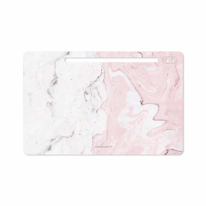 برچسب پوششی ماهوت مدل Blanco-Pink-Marble مناسب برای تبلت سامسونگ Galaxy Tab S6 2019 SM-T860