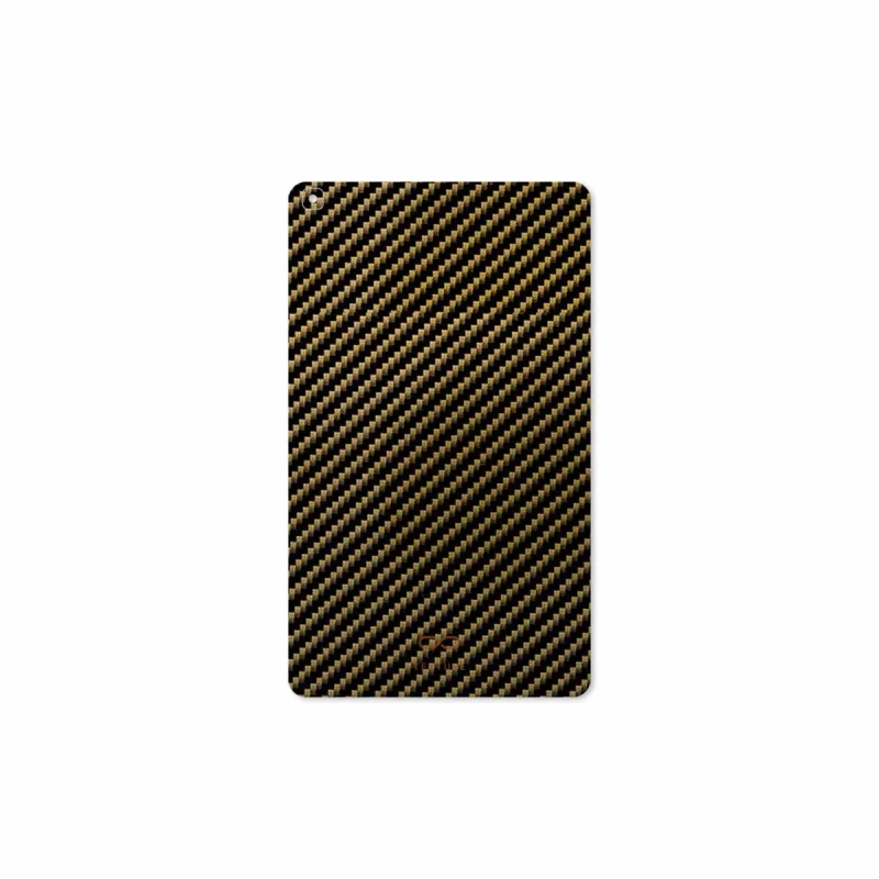 برچسب پوششی ماهوت مدل Glossy-Brown-Fiber مناسب برای تبلت سامسونگ Galaxy Tab A 8.0 2019 T295