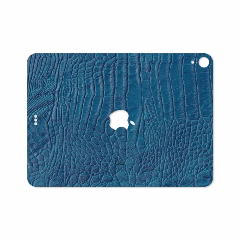 برچسب پوششی ماهوت مدل Blue-Crocodile-Leather مناسب برای تبلت اپل iPad Pro 11 2018 A1980