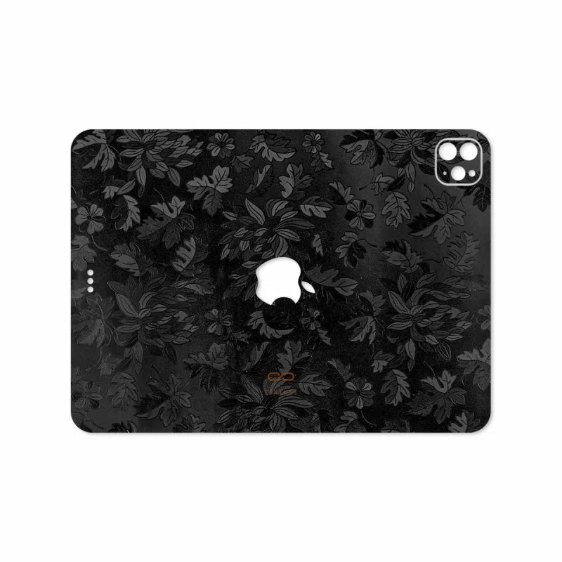 برچسب پوششی ماهوت مدل Black-Wildflower مناسب برای تبلت اپل iPad Pro 11 (GEN 2) 2020 A2230