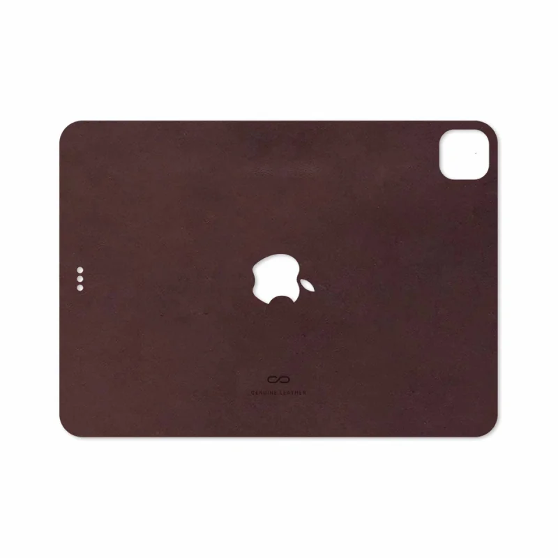برچسب پوششی ماهوت مدل Matte-Dark-Brown-Leather مناسب برای تبلت اپل iPad Pro 11 (GEN 2) 2020 A2230