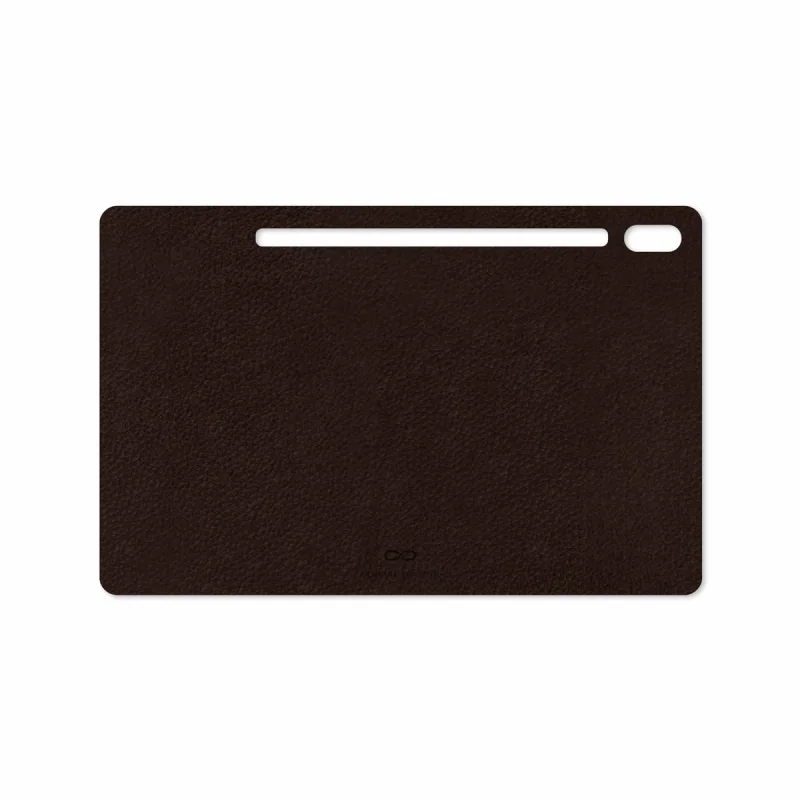 برچسب پوششی ماهوت مدل Dark-Brown-Leather مناسب برای تبلت سامسونگ Galaxy Tab S6 2019 SM-T865