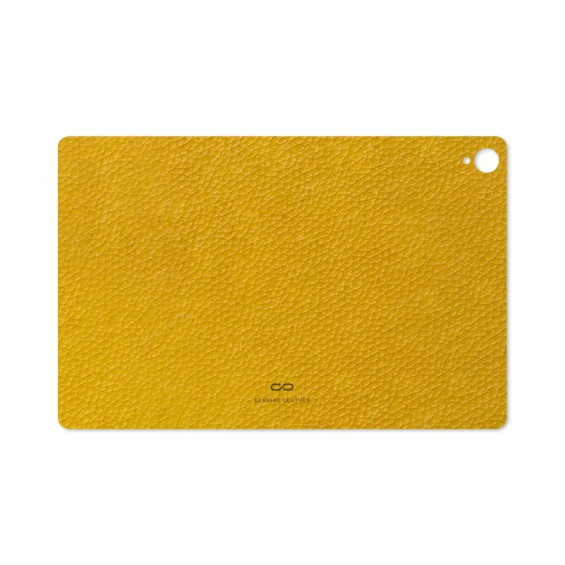برچسب پوششی ماهوت مدل Mustard-Leather مناسب برای تبلت هوآوی Mediapad M6 10.8 2019