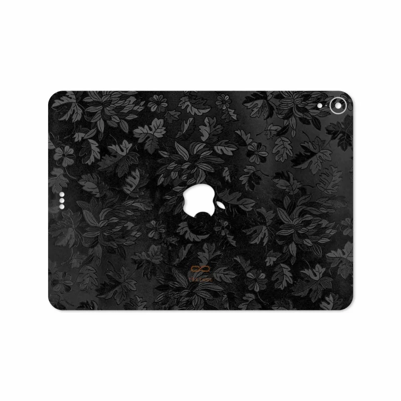 برچسب پوششی ماهوت مدل Black-Wildflower مناسب برای تبلت اپل iPad Pro 11 2018 A1979