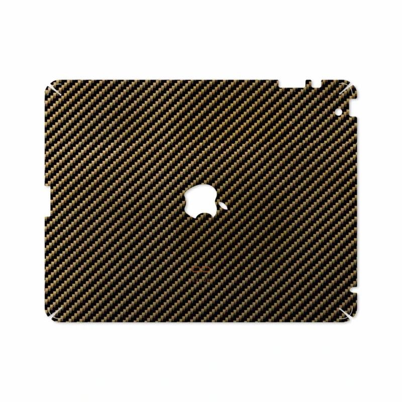 برچسب پوششی ماهوت مدل Glossy-Brown-Fiber مناسب برای تبلت اپل iPad 2 2011 A1395