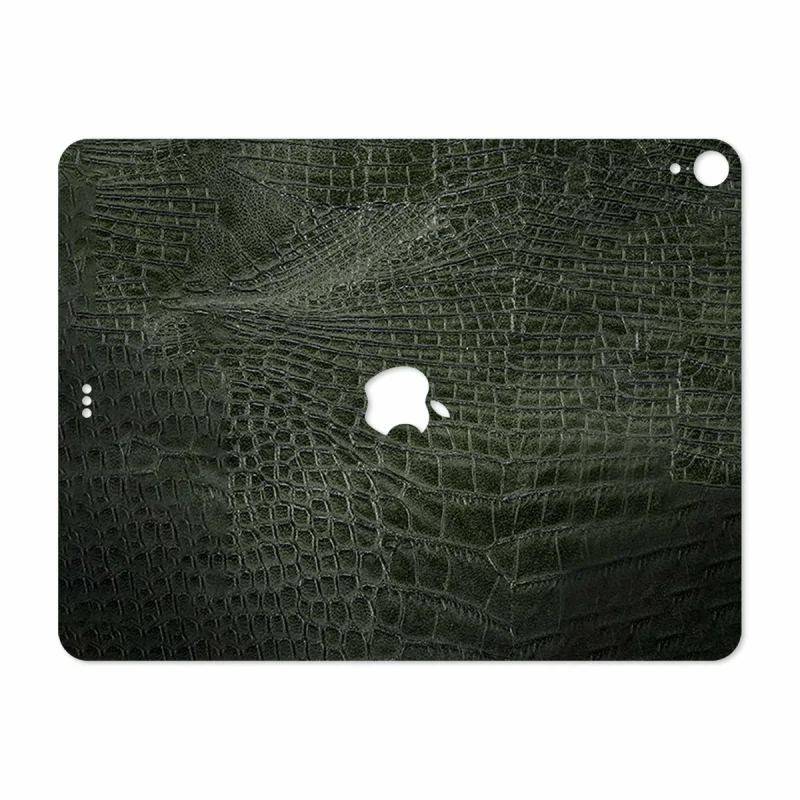 برچسب پوششی ماهوت مدل Green-Crocodile-Leather مناسب برای تبلت اپل iPad Pro 12.9 (GEN 3) 2018 A2014