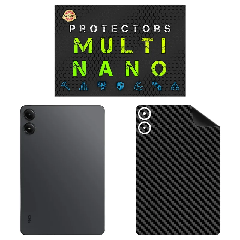 برچسب پوششی مولتی نانو طرح کربن مدل X-F1C مناسب برای تبلت شیائومی Poco Pad 5G 12.1 inch 2024