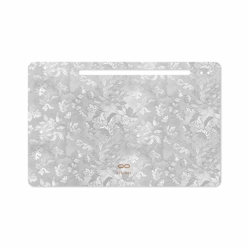 برچسب پوششی ماهوت مدل Silver-Wildflower مناسب برای تبلت سامسونگ Galaxy Tab S6 2019 SM-T860