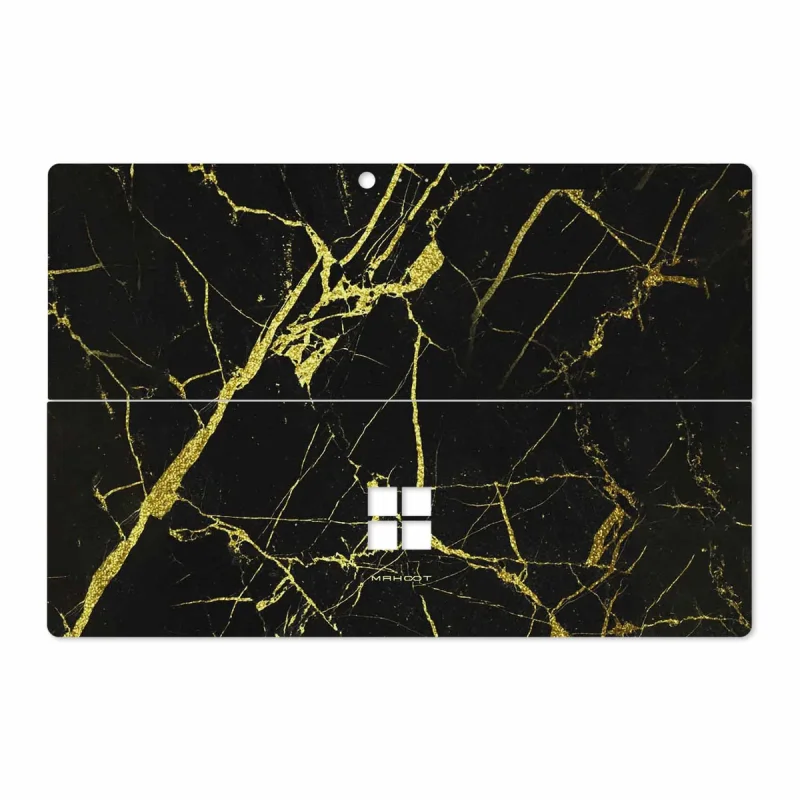 برچسب پوششی ماهوت مدل Graphite-Gold-Marble مناسب برای تبلت مایکروسافت Surface Pro 4 2015