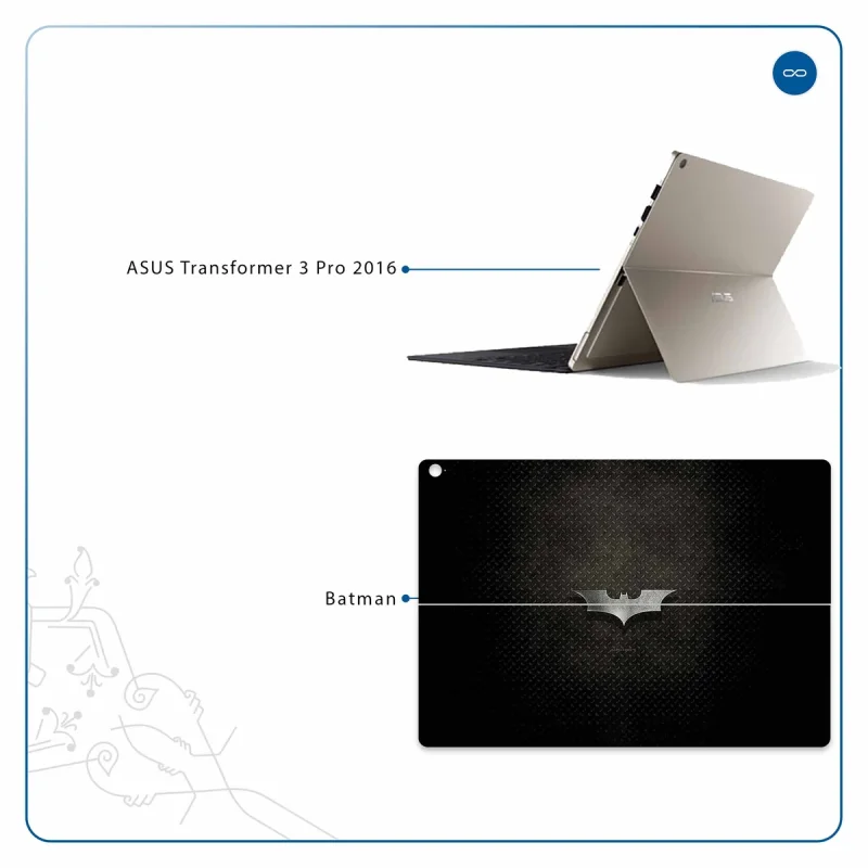 برچسب پوششی ماهوت مدل Batman مناسب برای تبلت ایسوس Transformer 3 Pro 2016