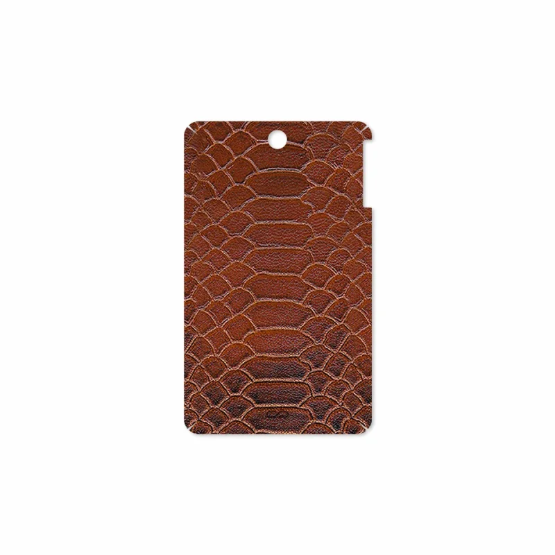 برچسب پوششی ماهوت مدل Brown-Snake-Leather مناسب برای تبلت لنوو A7-50 A3500 2014