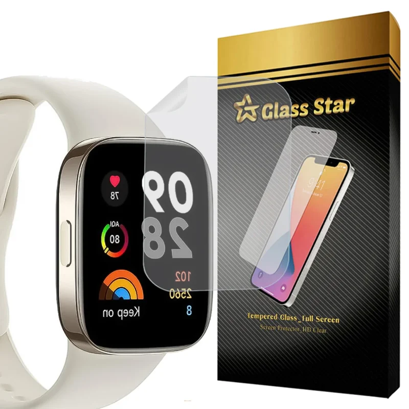محافظ صفحه نمایش گلس استار مدل NNOG20 مناسب برای ساعت هوشمند شیائومی Redmi Watch 3