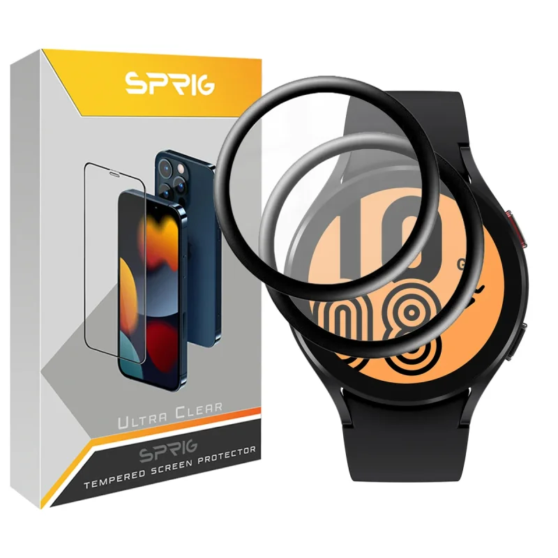 محافظ صفحه نمایش نانو اسپریگ مدل Pmma-SPG مناسب برای ساعت هوشمند سامسونگ Galaxy Watch 4 44mm بسته دو عددی