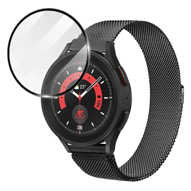 محافظ صفحه نمایش شهر گلس مدل PMBI مناسب برای ساعت هوشمند سامسونگ Galaxy Watch 5 Pro / SM-R925F