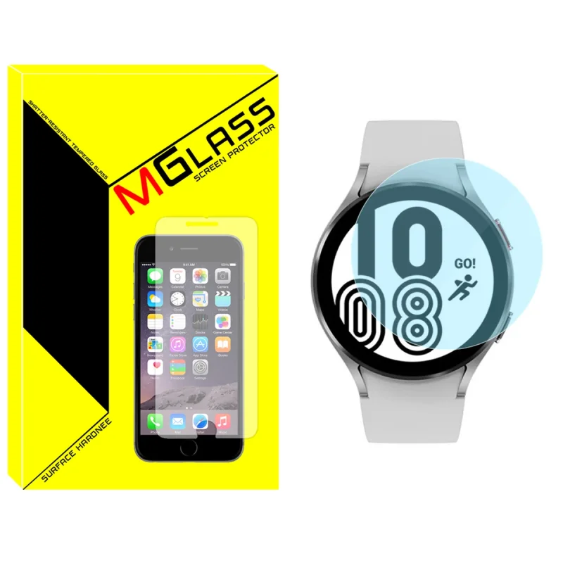 محافظ صفحه نمایش شیشه‌ای ام گلس مدل SH-MG مناسب برای ساعت هوشمند سامسونگGALAXY  Watch 4 44mm