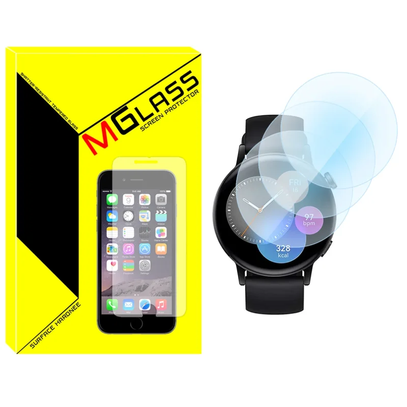 محافظ صفحه نمایش شیشه‌ای ام گلس مدل SH-MG مناسب برای ساعت هوشمند هوآوی  Watch GT3 42mm بسته سه عددی