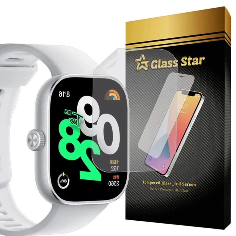 محافظ صفحه نمایش گلس استار مدل NNOG20 مناسب برای ساعت هوشمند شیائومی Redmi Watch 4