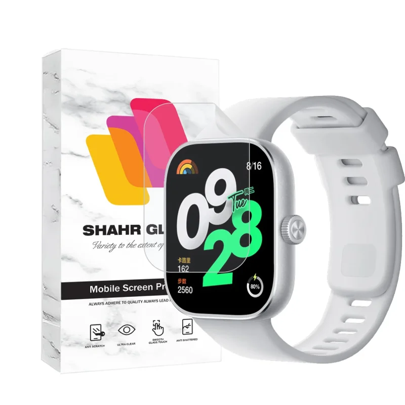 محافظ صفحه نمایش هیدروژل شهر گلس مدل MTBWSH مناسب برای ساعت هوشمند  شیائومی Redmi Watch 4