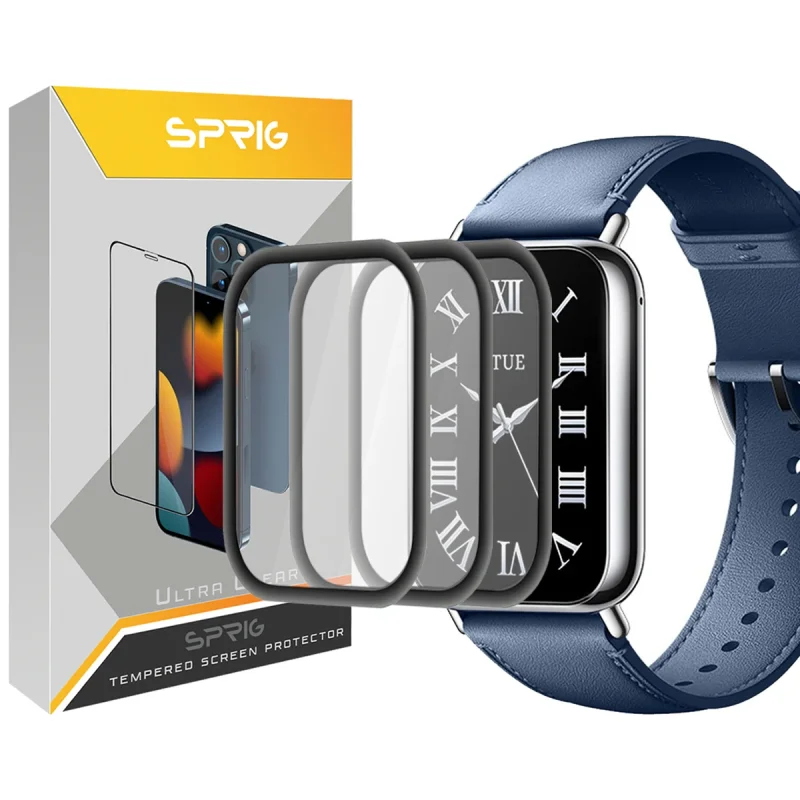 محافظ صفحه نمایش نانو اسپریگ مدل Pmma-SPG مناسب برای ساعت هوشمند شیائومی Mi Band 8 Pro بسته سه عددی