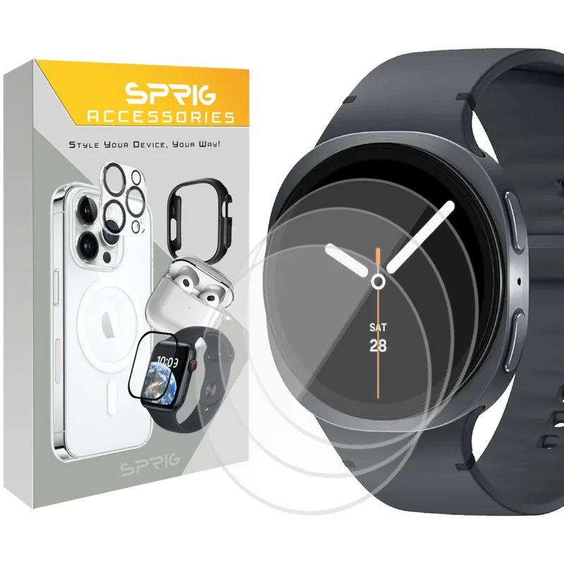 محافظ صفحه نمایش اسپریگ مدل SH-SPG مناسب برای ساعت هوشمند سامسونگ Galaxy Watch 8 40mm مجموعه 3 عددی