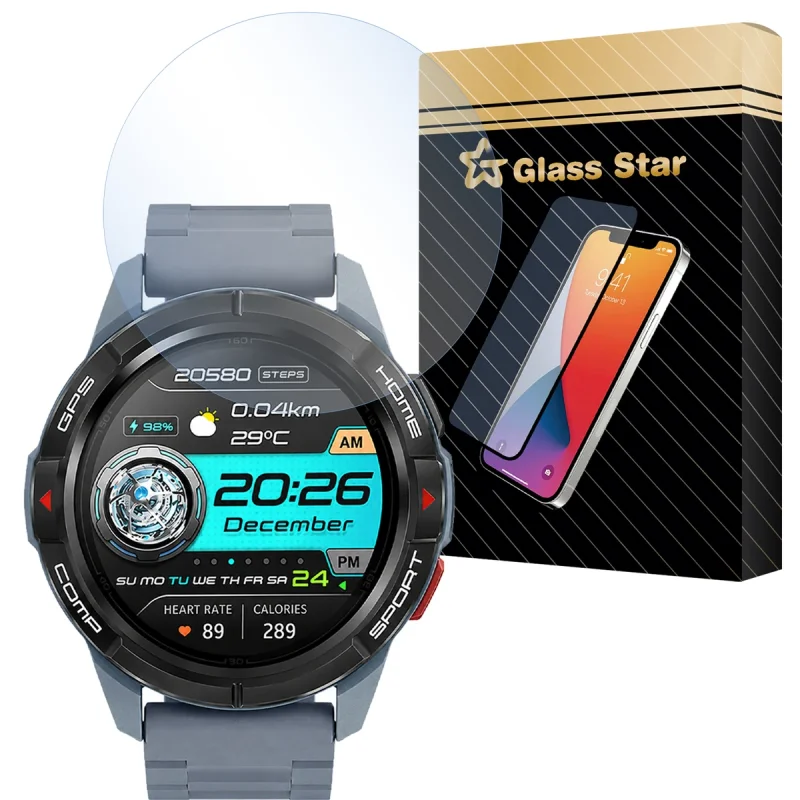 محافظ صفحه نمایش گلس استار مدل SMWG مناسب برای ساعت هوشمند میبرو GS Active