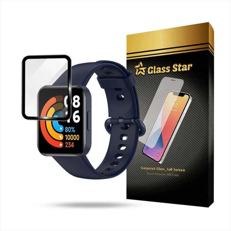 محافظ صفحه نمایش گلس استار مدل PMMW مناسب برای ساعت هوشمند شیائومی Redmi Watch 2