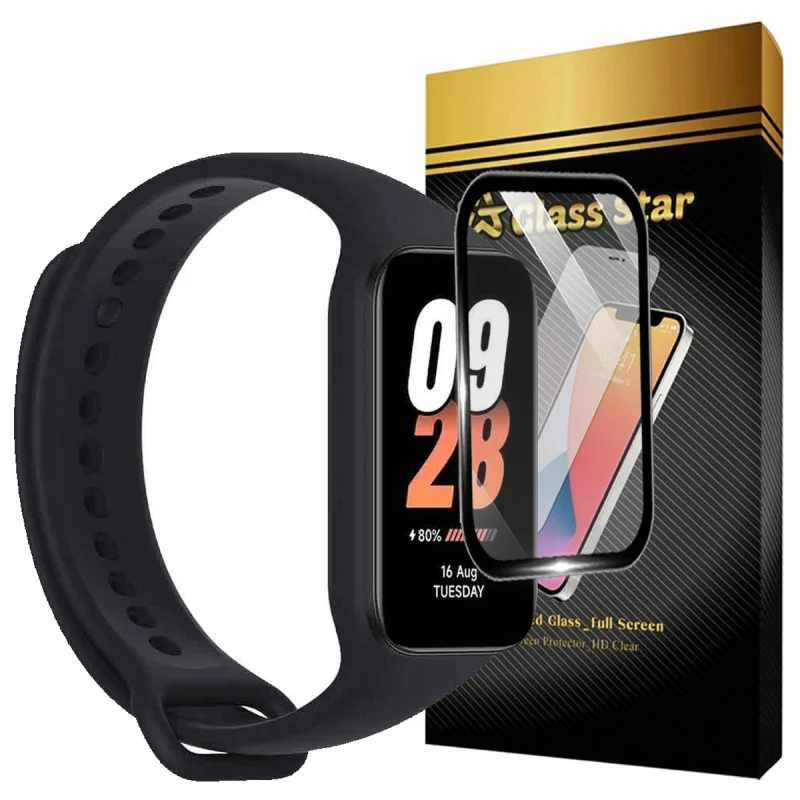 محافظ صفحه نمایش گلس استار مدل GWPM مناسب برای ساعت هوشمند شیائومی Band 8 Active