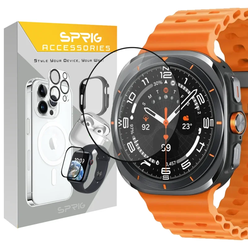 محافظ صفحه نمایش اسپریگ مدل Pmma-SPG مناسب برای ساعت هوشمند سامسونگ Galaxy Watch 7 Ultra 47mm