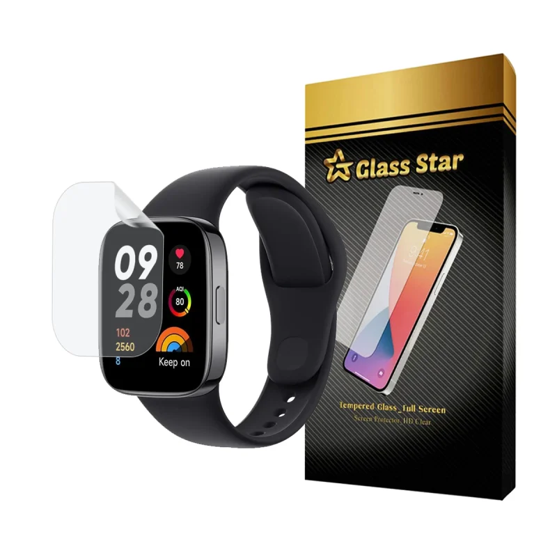 محافظ صفحه نمایش هیدروژل گلس استار مدل MTBWS مناسب برای ساعت هوشمند شیائومی Redmi Watch 3