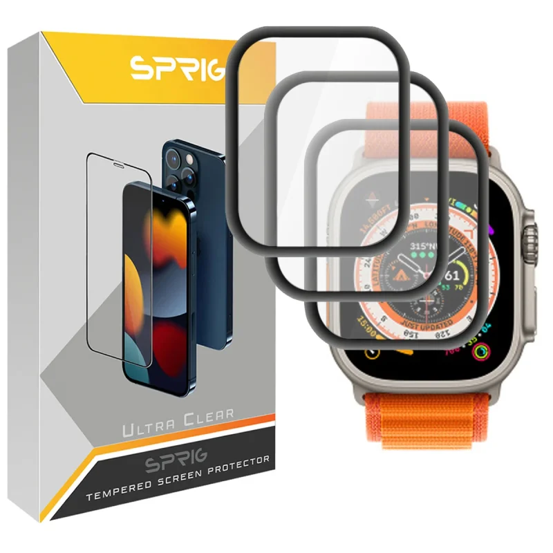 محافظ صفحه نمایش نانو اسپریگ مدل SPG مناسب برای ساعت هوشمند هاینو تکو T99 Ultra Max بسته سه عددی