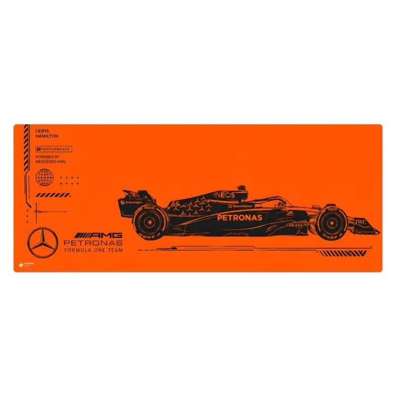 ماوس پد هومرو مدل HX618 طرح ماشین Formula 1 سایز 40x100 سانتی‌متر