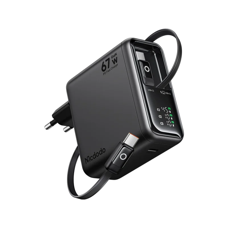 شارژر دیواری 67 وات مک دودو مدل CH-864 به همراه کابل USB-C