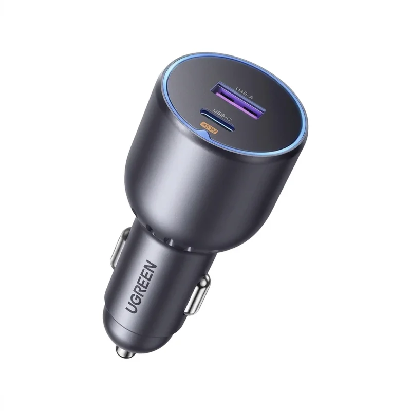شارژر فندکی 63 وات 2 پورت یوگرین مدل EC701-35023