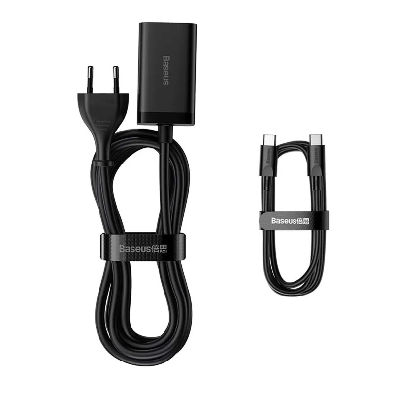 شارژر رومیزی 65 وات بیسوس مدل CCDK65E به همراه کابل تبدیل USB-C