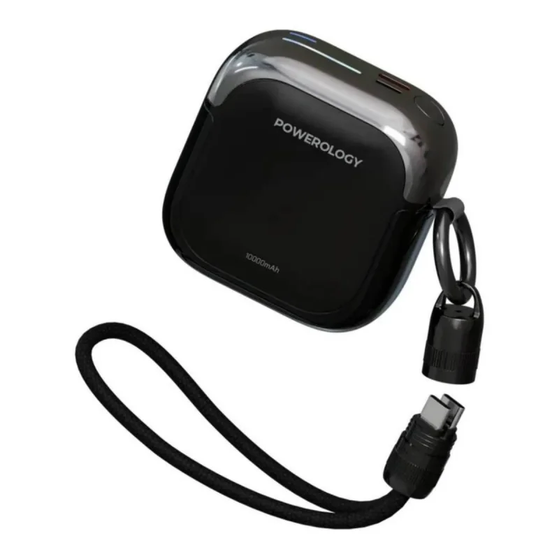 پاوربانک 20 وات پاورولوجی مدل BAHAMAS با ظرفیت 10000 هزار میلی آمپر ساعت به همراه کابل USB-C