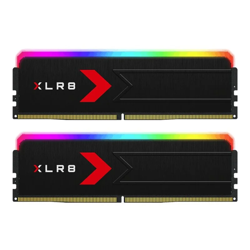 رم دسکتاپ DDR5 دو کاناله 6000 مگاهرتز CL30 پی ان وای مدل XLR8 RGB ظرفیت 64 گیگابایت