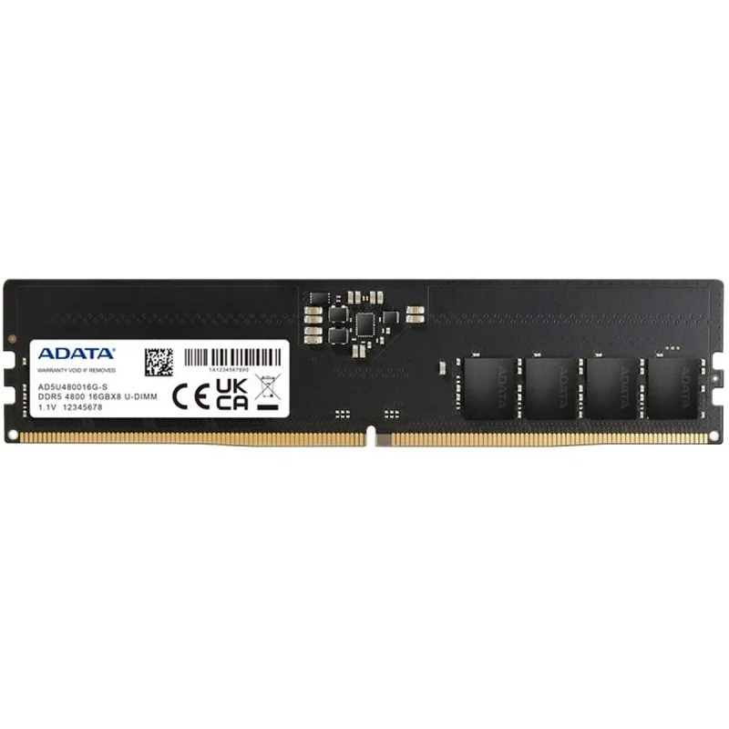 رم دسکتاپ ای دیتا مدل U-DIMM DDR5 4800 S 16G، 16 گیگابایت، DDR5، فرکانس 4800 مگاهرتز، تایمینگ CL40، یک عدد ماژول DIMM، مناسب برای کامپیوتر (Desktop)