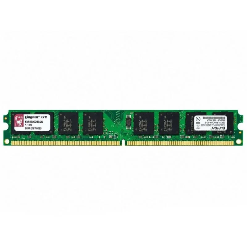 رم دسکتاپ DDR2 کینگستون مدل King دو گیگابایت 800 مگاهرتز DIMM تایمینگ 5 ، تک کاناله، یک عدد