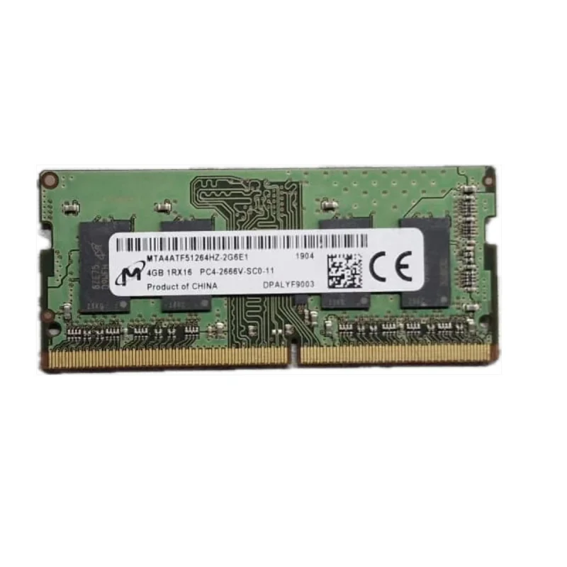 رم لپ تاپ DDR4  دو کاناله 2666 مگاهرتز میکرون مدل 2666 ظرفیت 4 گیگابایت