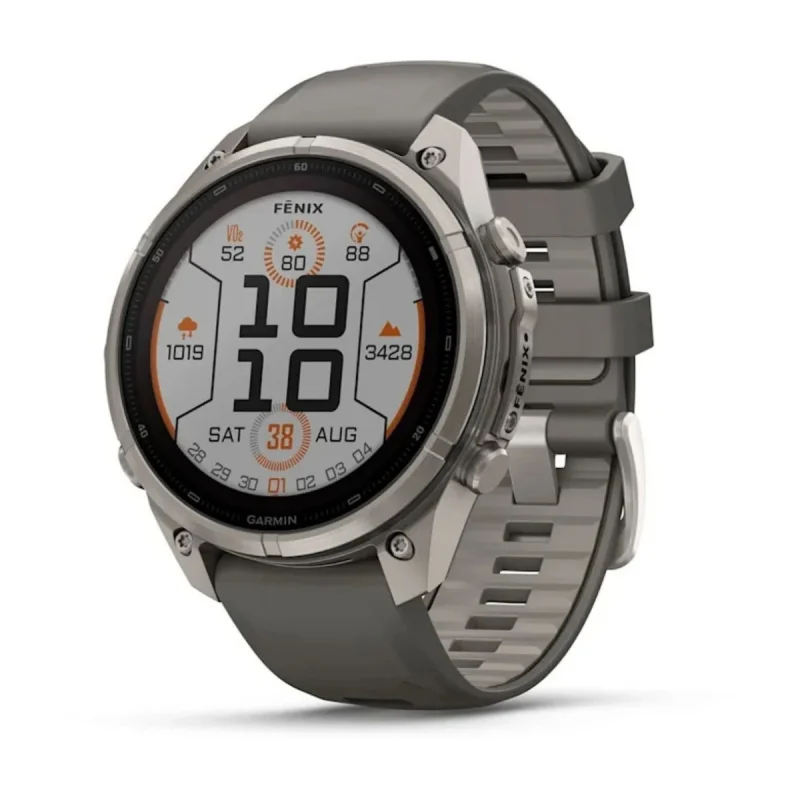 ساعت هوشمند 47 میلی‌متری گارمین مدل Fenix 9 Pro Solar با بند سیلیکونی، سازگار با گوشی‌های هوشمند اندروید و iOS، نسخه مجهز به تکنولوژی inReach