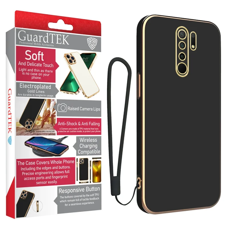 کاور گاردتک اساک مدل Strap مناسب برای گوشی موبایل شیائومی Redmi 9 / Redmi 9 Prime به همراه بندآویز